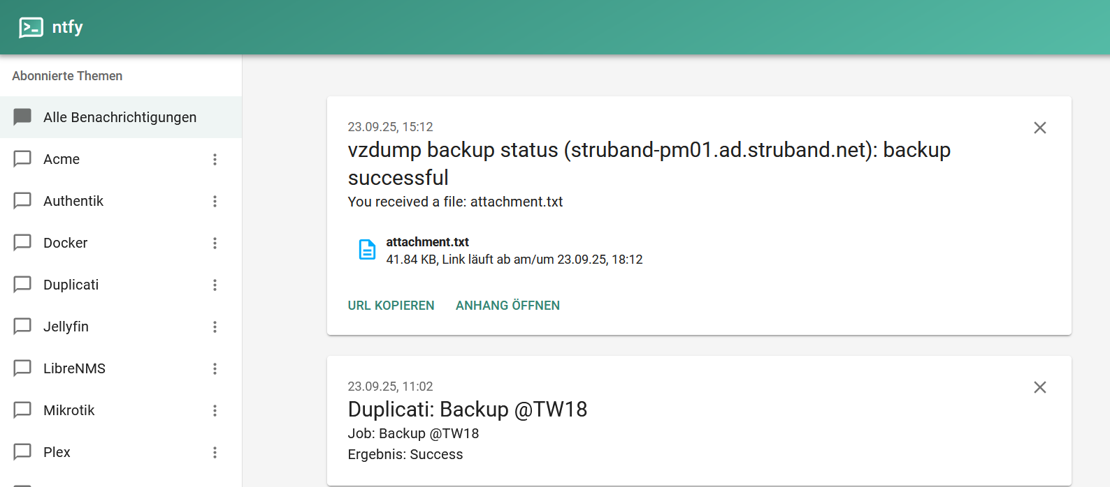 Featured image of post ntfy me, maybe