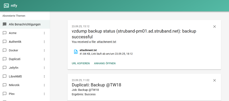 Featured image of post ntfy me, maybe